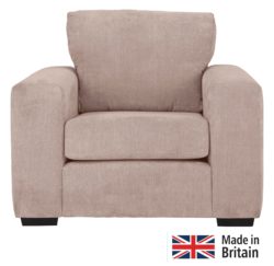 Heart of House Eton Fabric Chair - Old Rose.